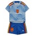 Spanien Replika Babykläder Borta matchkläder barn VM 2022 Korta ärmar (+ Korta byxor)
